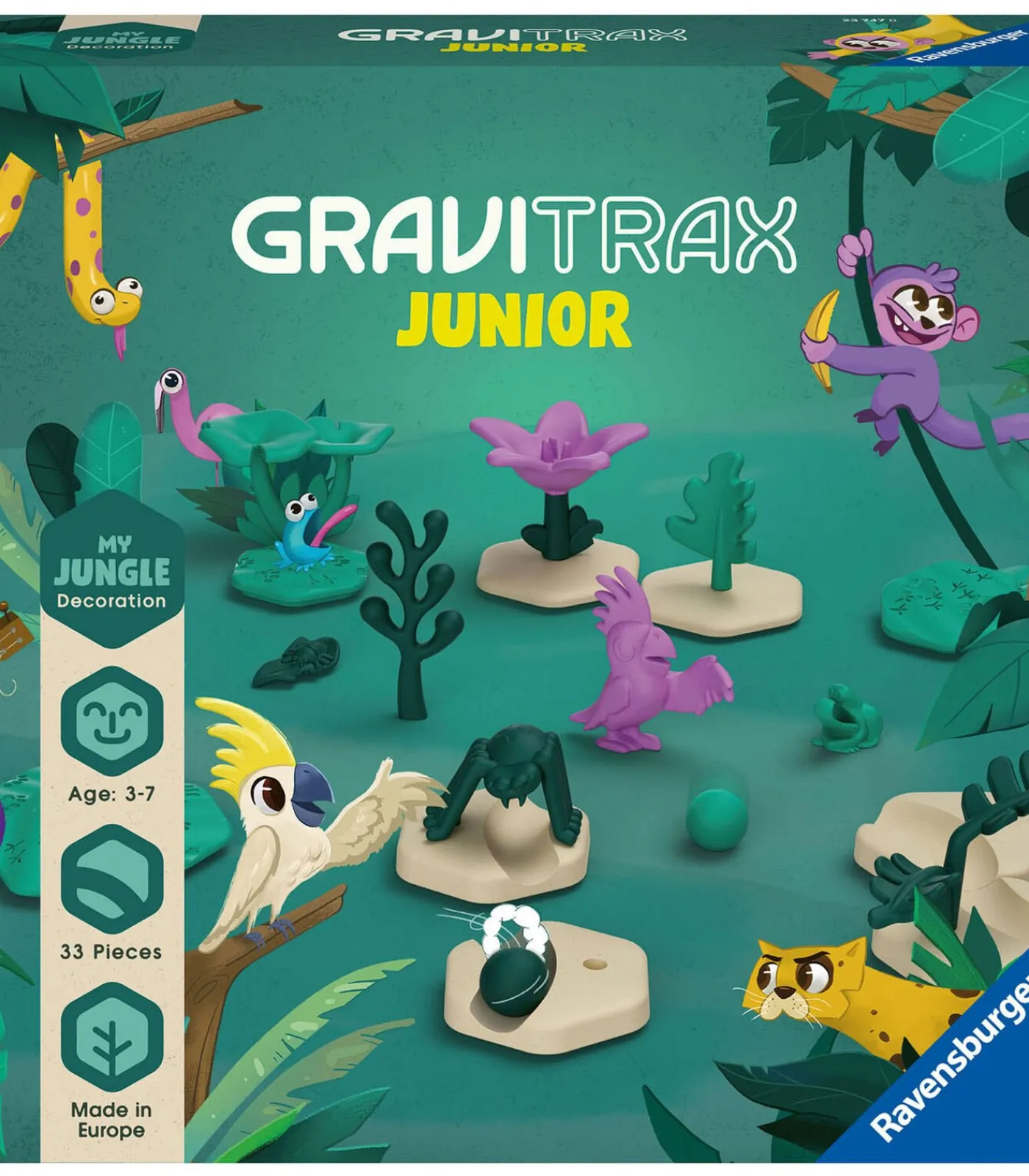 Online kogelbaan GraviTrax Junior Jungle uitbreidingsset speelgoed Kinderen Speelgoed