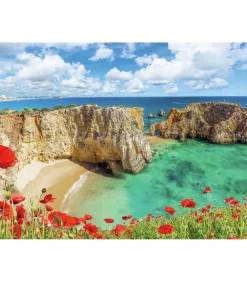 Kinderen Ravensburger legpuzzel Klaprozen Algarve Portugal - 1000 stukjes bloemen landschap