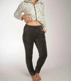 DAMES Pastunette Rebelle fleece huispak - Deluxe - Panter - Warm 2-delig huispak