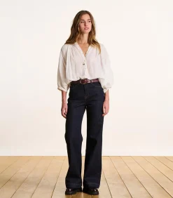 DAMES La Fée Maraboutée Rechte jeans van biologisch katoen
