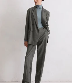 DAMES Marc O'Polo Rechte krijtstreep blazer