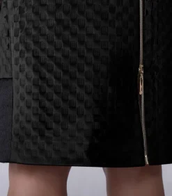 Hot Rechte rok van structuurfluweel en imitatiepaardenhaar DAMES Rokken