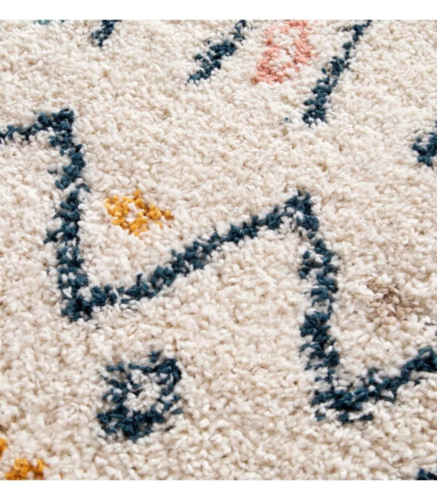 Oviala Rechthoekig hoogpolig vloerkleed met etnisch patroon 120x170 cm