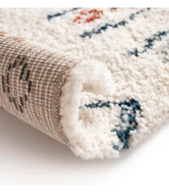 Oviala Rechthoekig hoogpolig vloerkleed met etnisch patroon 120x170 cm