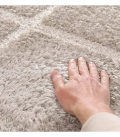 Oviala Rechthoekig hoogpolig vloerkleed in shaggy-stijl 160 x 230 cm