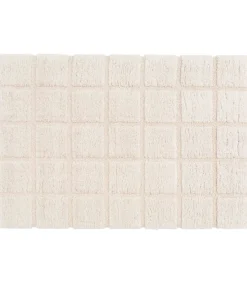 Oviala Rechthoekig hoogpolig vloerkleed in ecru shaggy-stijl 120 x 170 cm