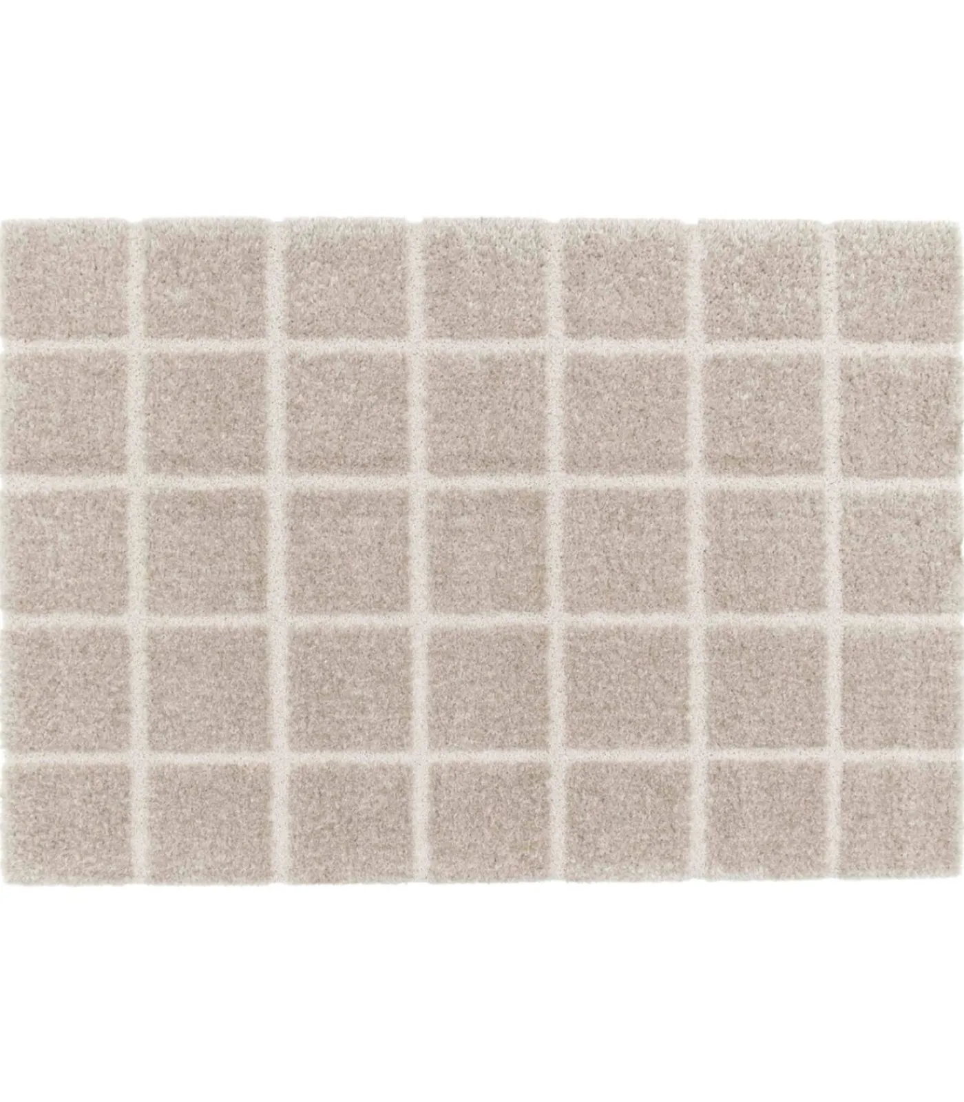 Outlet Rechthoekig hoogpolig vloerkleed shaggy stijl 120 x 170 cm Tapijten