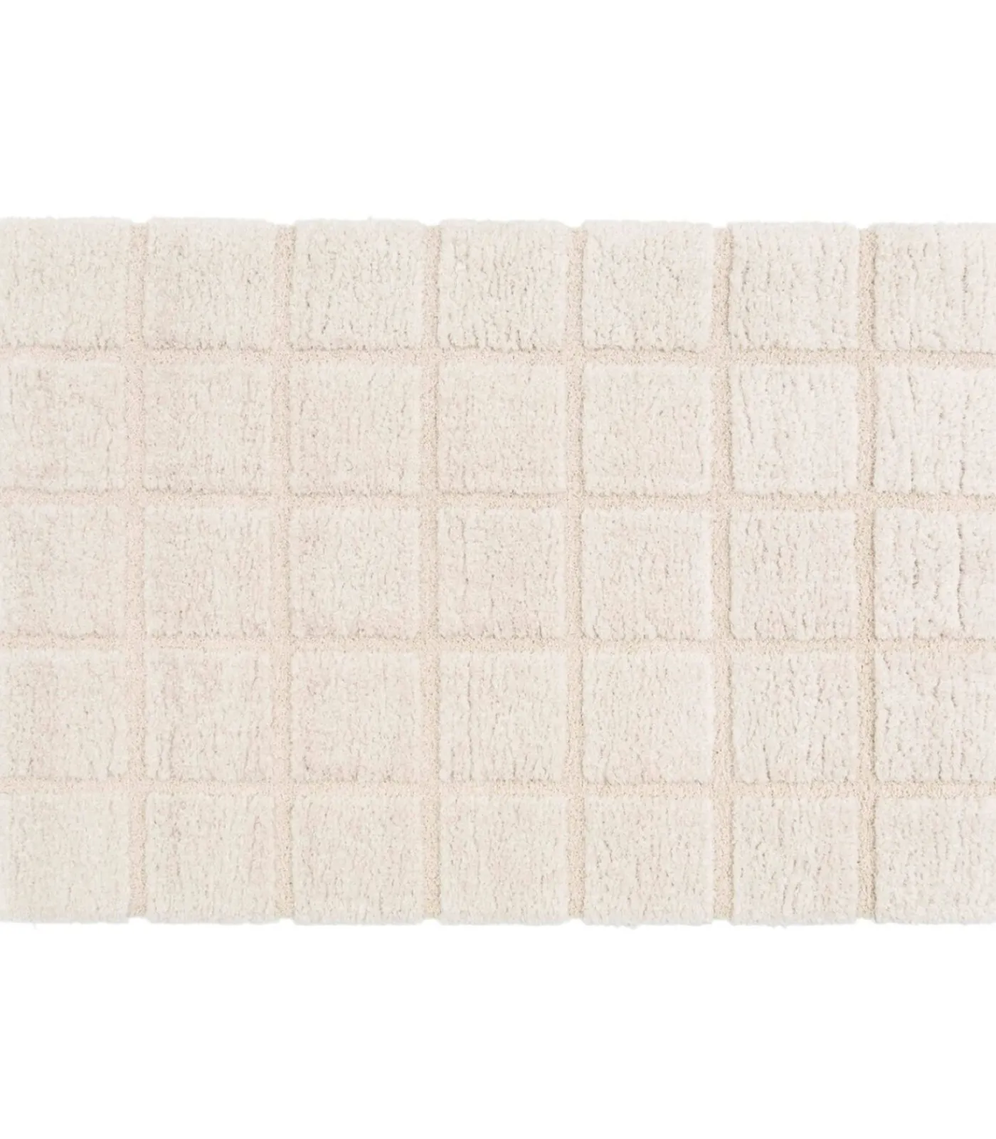 New Rechthoekig hoogpolig vloerkleed in ecru shaggy-stijl 160 x 230 cm Tapijten