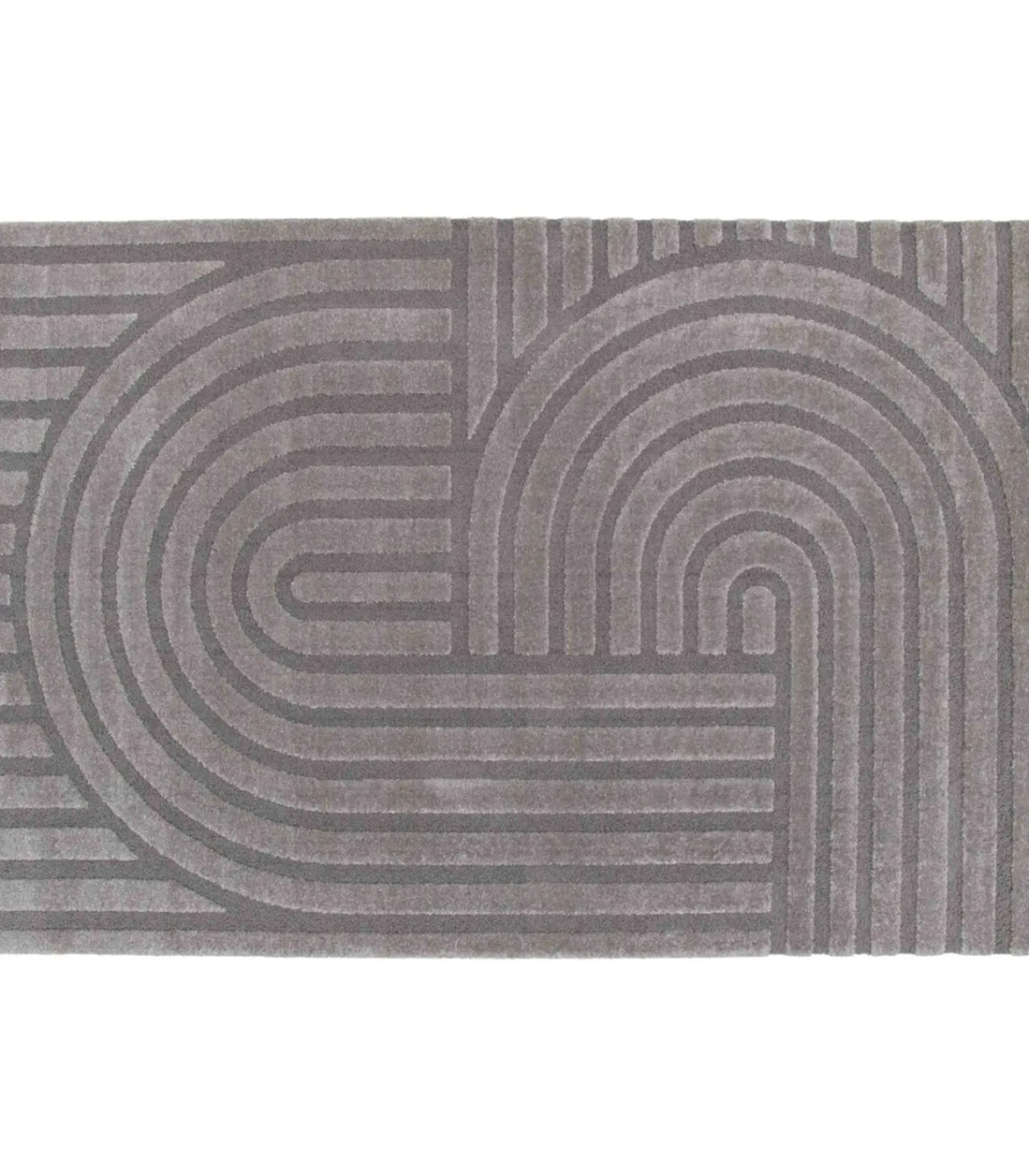 Oviala Rechthoekig laagpolig vloerkleed eigentijds patroon grijs 160 x 230 cm