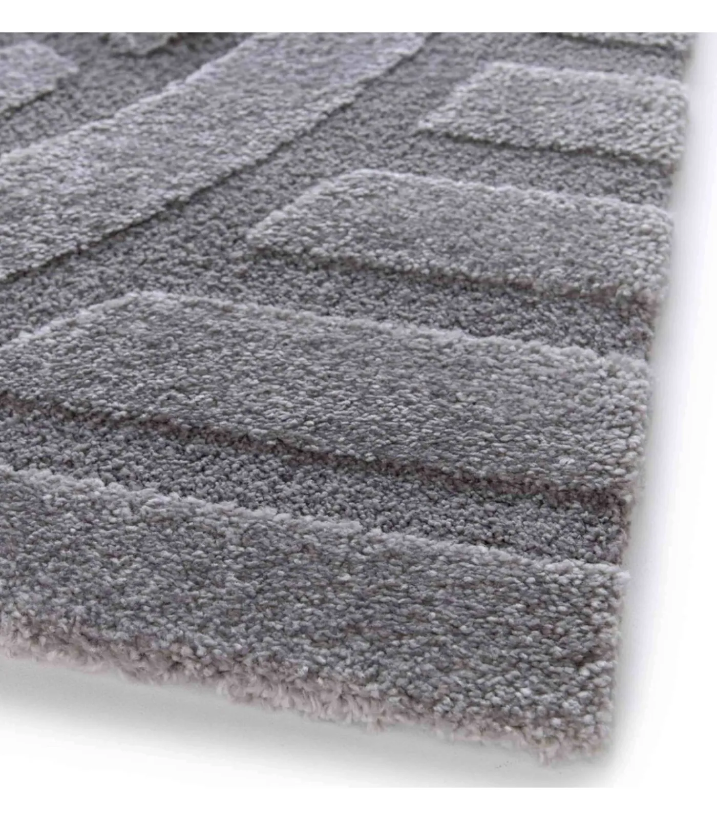 Hot Rechthoekig laagpolig vloerkleed eigentijds patroon grijs 120 x 170 cm Tapijten