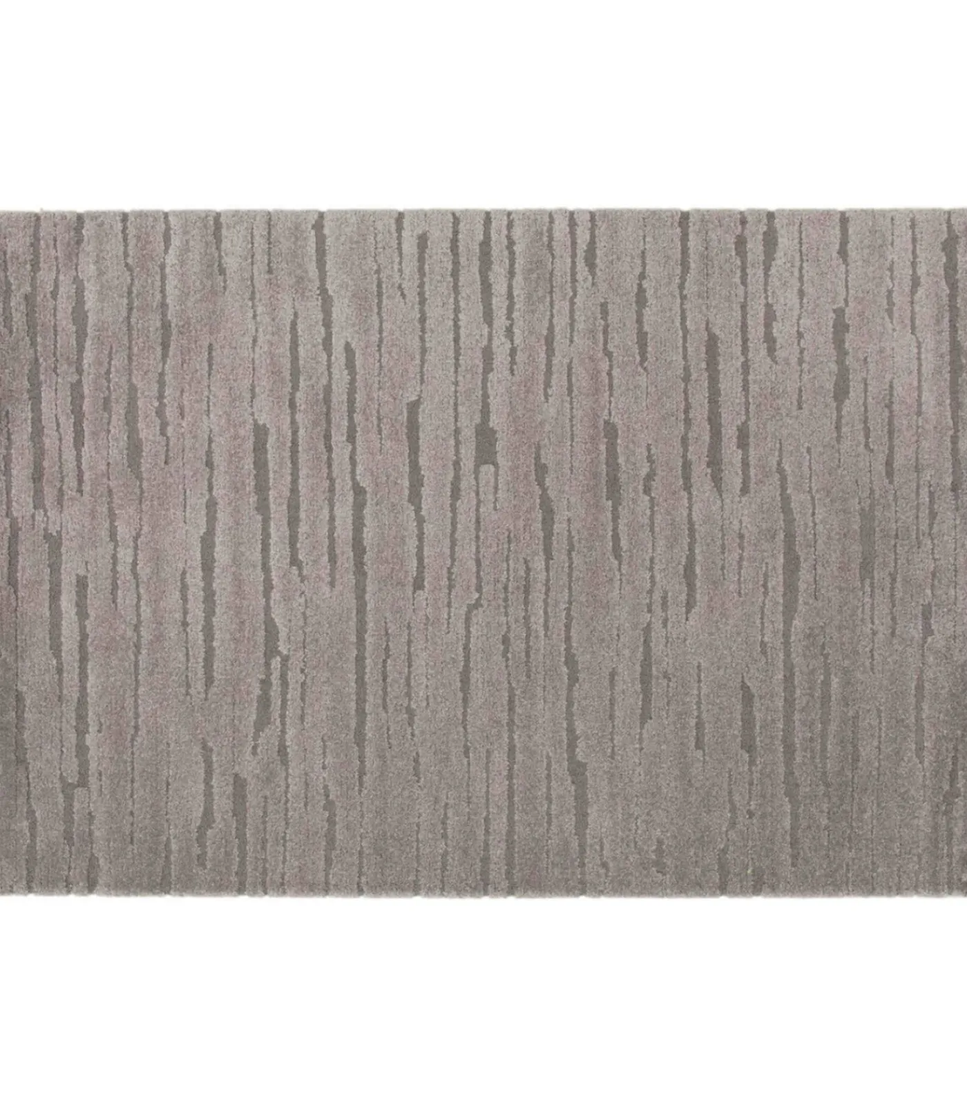 Oviala Rechthoekig laagpolig vloerkleed effen grijs patroon 160 x 230 cm