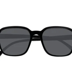 DAMES ISOTONER Recyclebare zwarte rechthoekige zonnebril voor dames