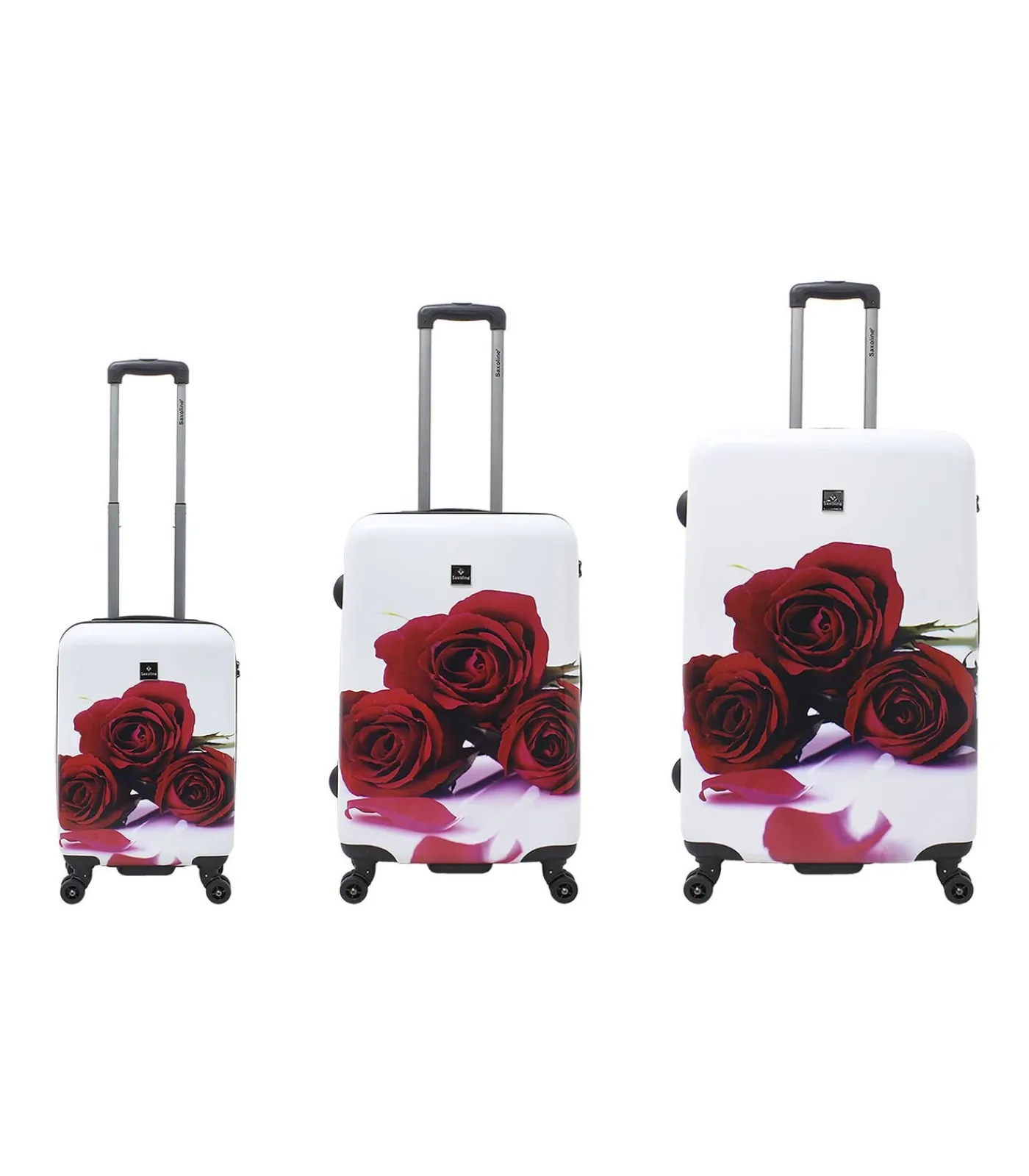 Online Red Rose Reiskofferset 54/67/78 cm (S/M/L) 8 wielen Trolleys