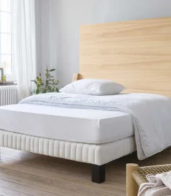 Discount Refuge - Molton matrasbeschermer van geruwd katoen 400 g/m² Matrasbeschermer