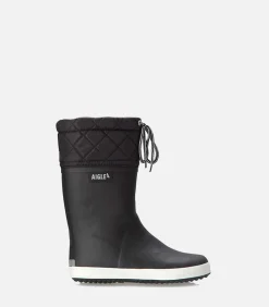 Outlet Regenlaarzen Giboulee 2 | Noir/Blanc Kinderen Laarzen