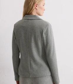 DAMES Marc O'Polo Regular blazer van krijtstreepjersey