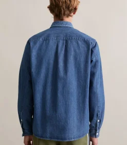 Regular denim overhemd Heren Hemden