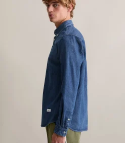 Regular denim overhemd Heren Hemden