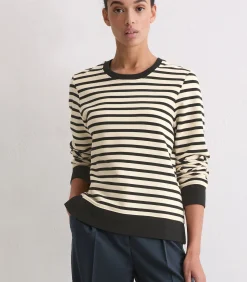 DAMES Marc O'Polo Regular gestreept sweatshirt