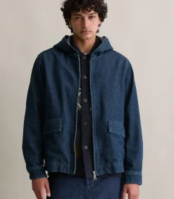 Discount Regular spijkerjas met capuchon Heren Jassen