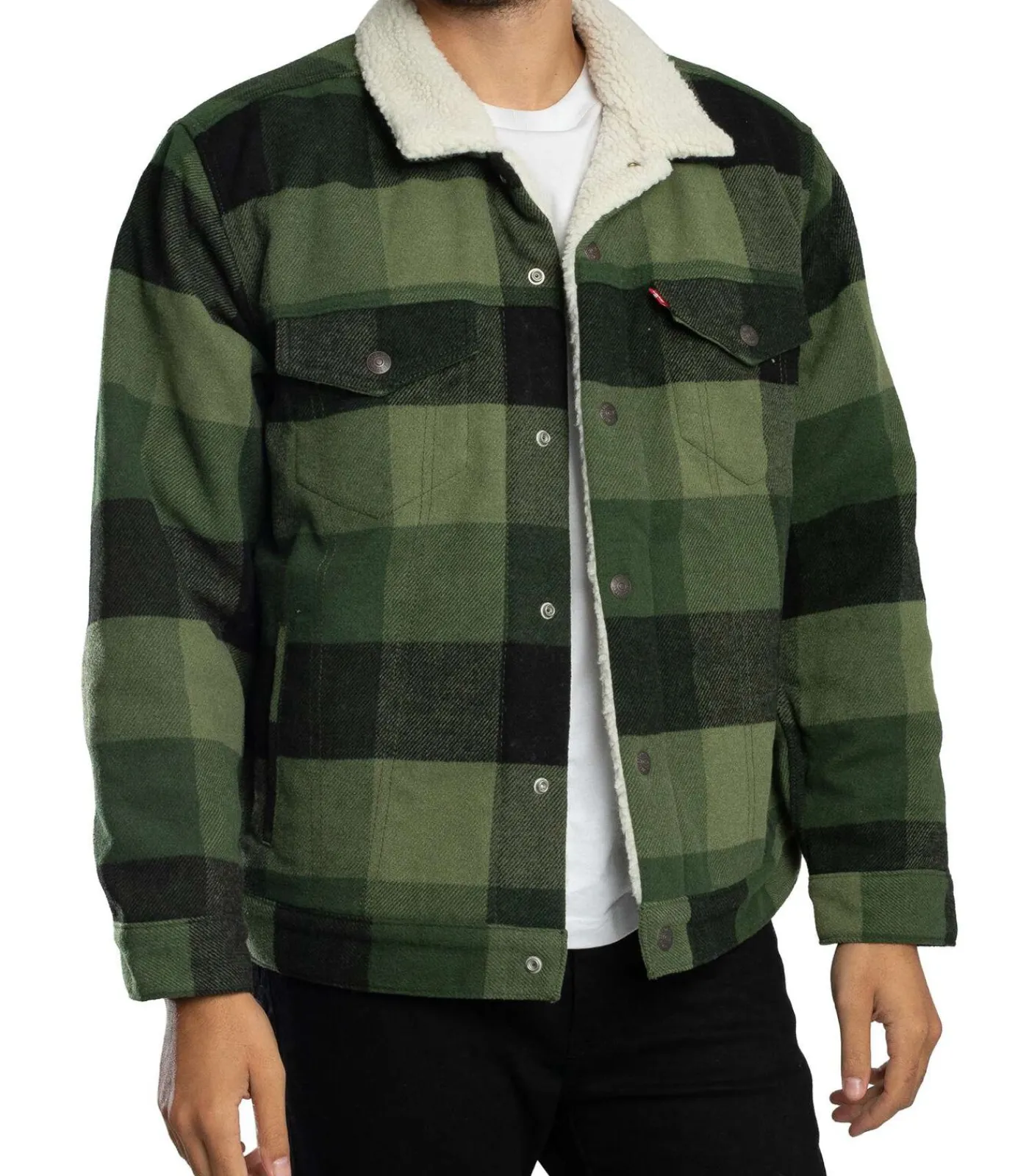 Clearance Relaxed Fit Geruit Jasje Heren Jassen