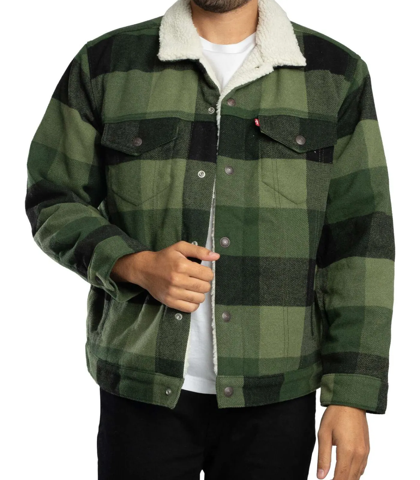 Clearance Relaxed Fit Geruit Jasje Heren Jassen