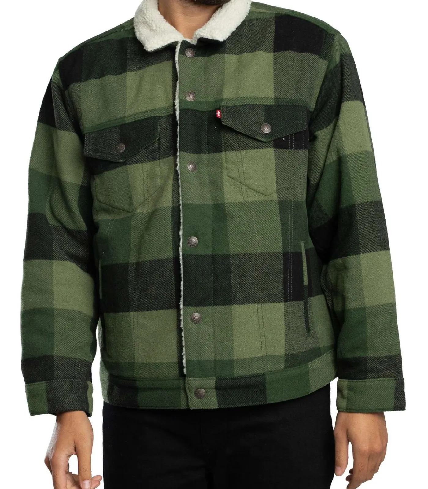 Clearance Relaxed Fit Geruit Jasje Heren Jassen