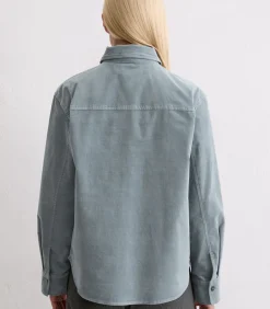 DAMES Marc O'Polo Relaxed overhemd van fluweel