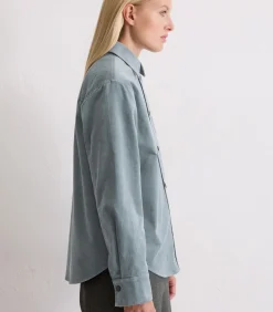 DAMES Marc O'Polo Relaxed overhemd van fluweel