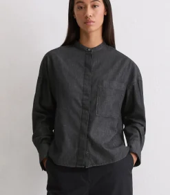 Discount Relaxte chambray blouse DAMES Overhemden & Blouses