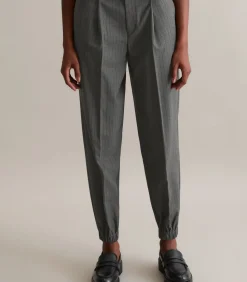 DAMES Marc O’Polo DENIM Relaxte cropped krijtstreepbroek