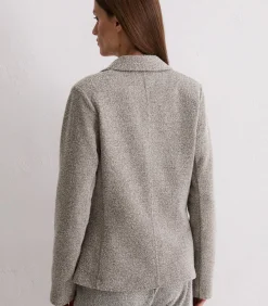 Discount Relaxte jersey tweed blazer DAMES Maatpakken & Blazers