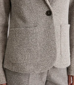 Discount Relaxte jersey tweed blazer DAMES Maatpakken & Blazers