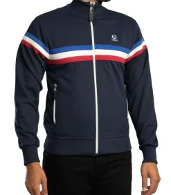 Heren Trojan Retro Gestreept Trainingsjack