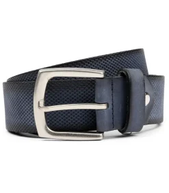 Heren Suitable Riem Leer Blauw