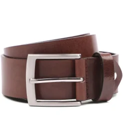 Heren Suitable Riem Leer Donkerbruin