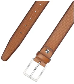 Heren Suitable Riem Structuur Leer Bruin