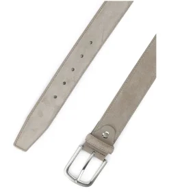 Heren Suitable Riem Suède Leer Taupe