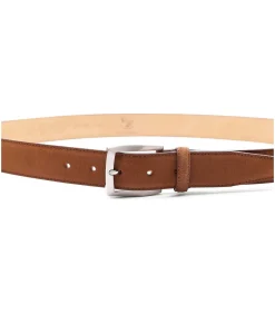 Heren Suitable Riem Suede Cognac 307
