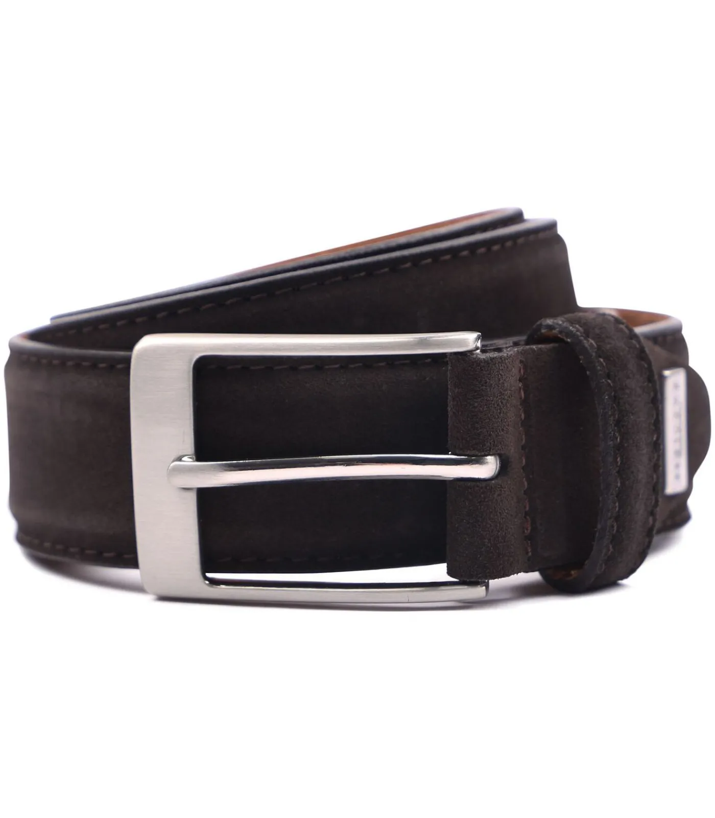 New Riem Suede Donkerbruin Heren Riemen