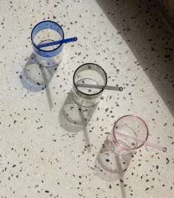 ONA Rietje 20cm glas blauw Cruse - set/4