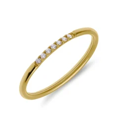 DAMES Lucardi Ring 9 Karaat - Goudkleurig