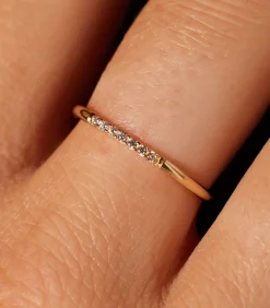 DAMES Lucardi Ring 9 Karaat - Goudkleurig