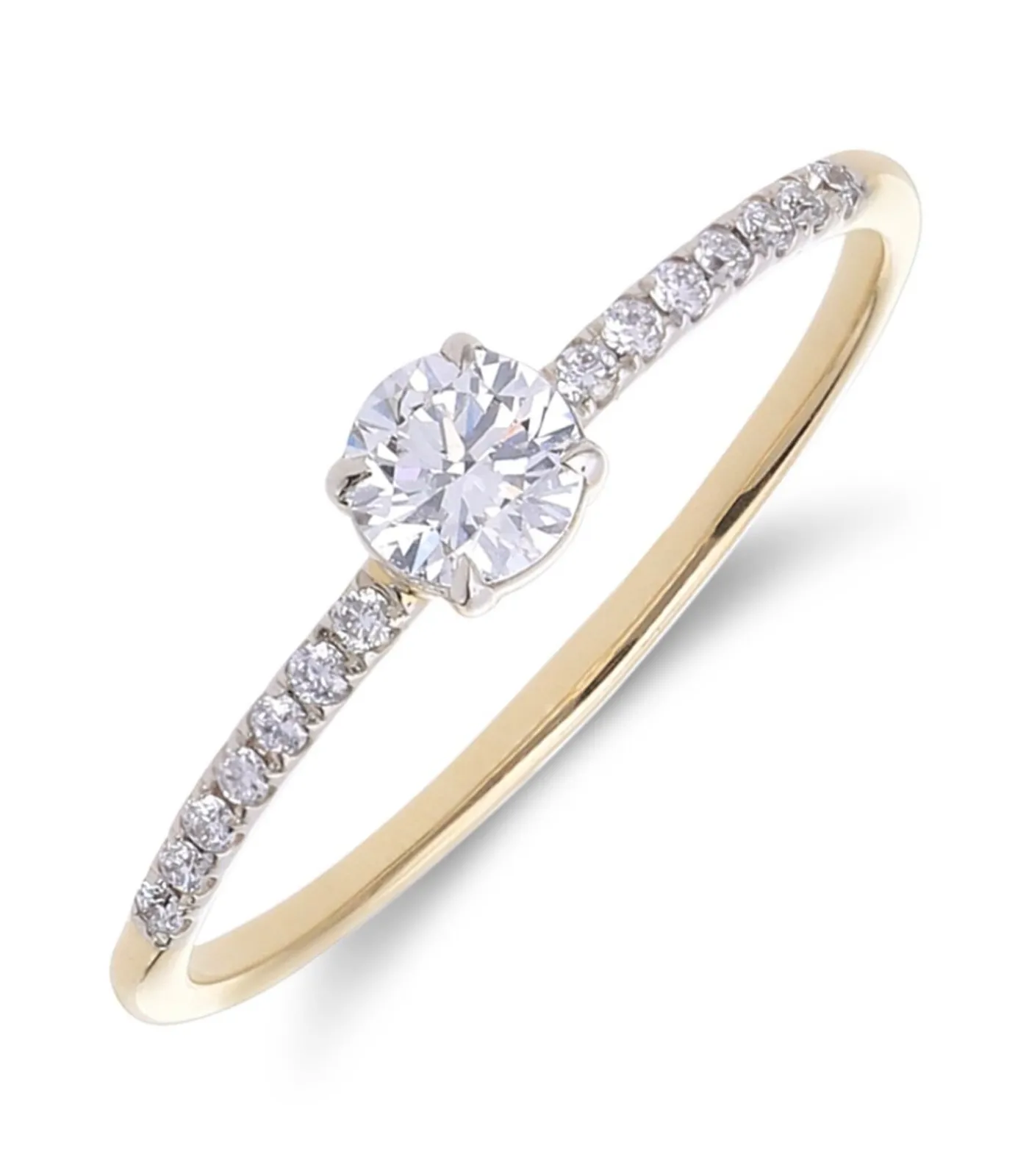 DAMES Lucardi Ring 14 Karaat Goud