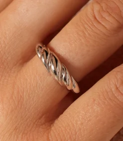 DAMES Lucardi Ring 925 Zilver - Crossaint