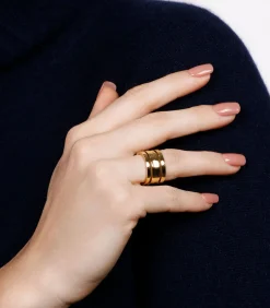 DAMES Pierre Lannier Ring "Echo" Goud Staal - BJ10A7203