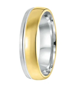 Discount Ring 'Mallorca' Zilver - zilverkleurig-goudkleurig Heren Ringen
