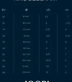 DAMES JOOP! Ring mit Stein voor dames, roestvrij staal, zirkonia