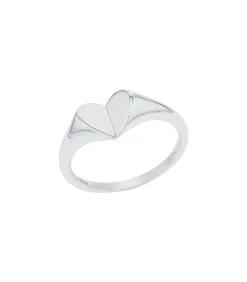 DAMES s.Oliver Ring ohne Stein voor dames, 925 sterling zilver | hartje