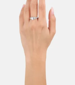 DAMES s.Oliver Ring ohne Stein voor dames, 925 sterling zilver | hartje